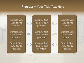 Tripod Empty Floor PowerPoint Template