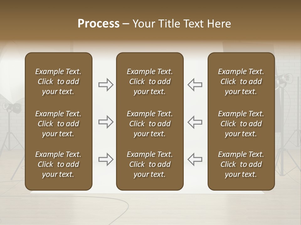 Tripod Empty Floor PowerPoint Template