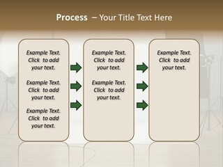 Tripod Empty Floor PowerPoint Template