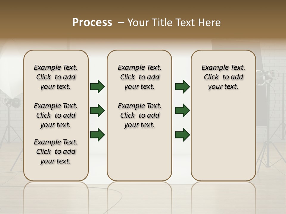 Tripod Empty Floor PowerPoint Template