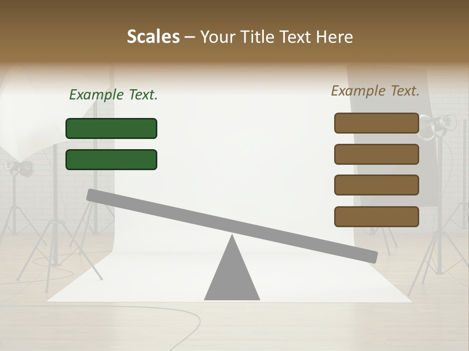 Tripod Empty Floor PowerPoint Template