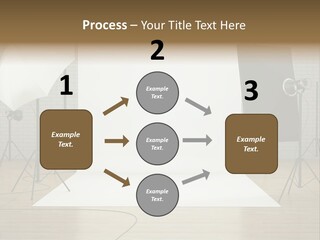 Tripod Empty Floor PowerPoint Template