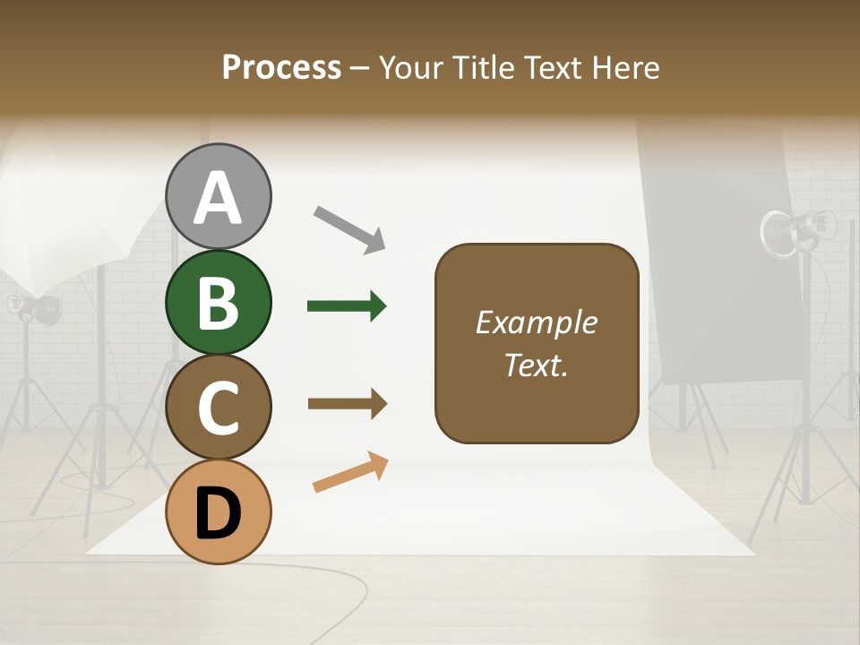 Tripod Empty Floor PowerPoint Template