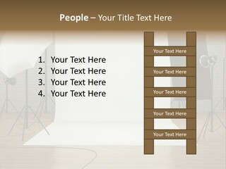 Tripod Empty Floor PowerPoint Template