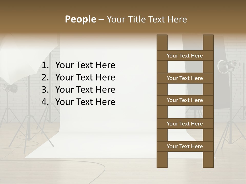 Tripod Empty Floor PowerPoint Template
