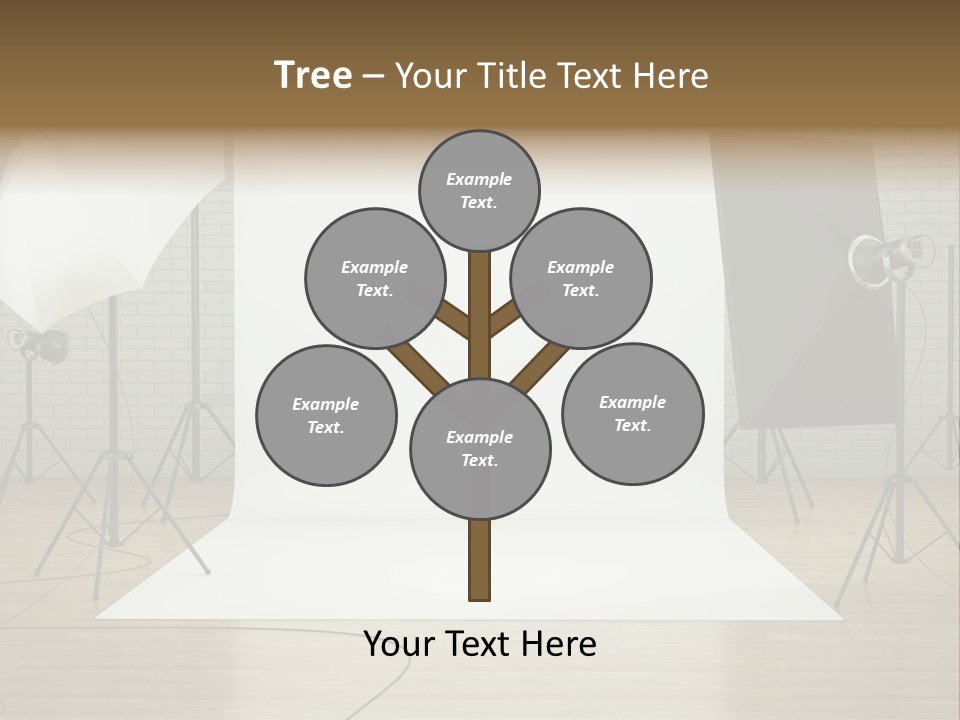 Tripod Empty Floor PowerPoint Template