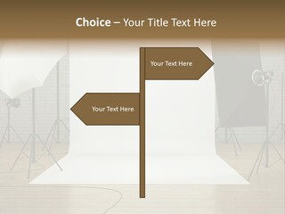 Tripod Empty Floor PowerPoint Template