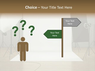 Tripod Empty Floor PowerPoint Template