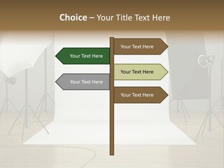 Tripod Empty Floor PowerPoint Template