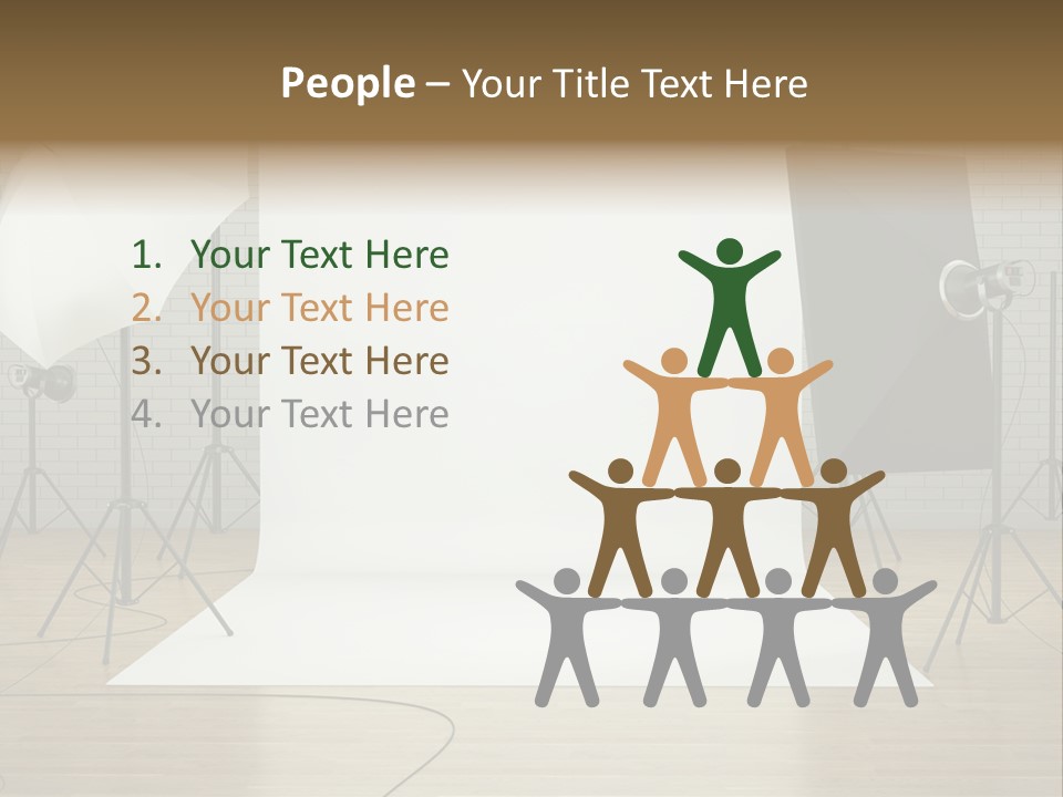 Tripod Empty Floor PowerPoint Template