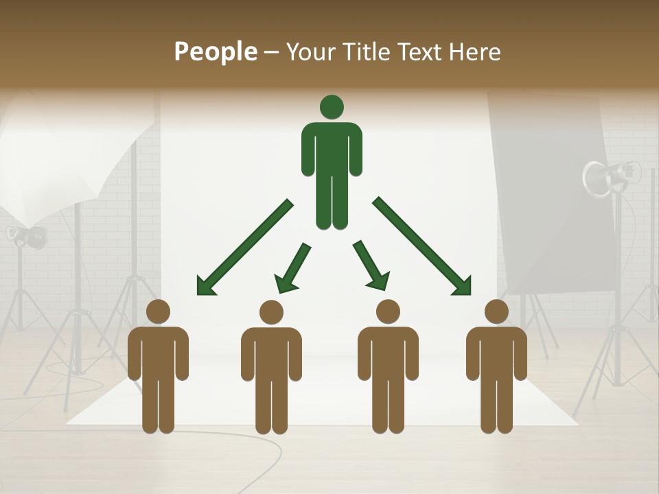 Tripod Empty Floor PowerPoint Template