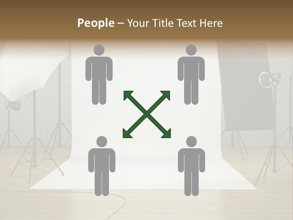Tripod Empty Floor PowerPoint Template