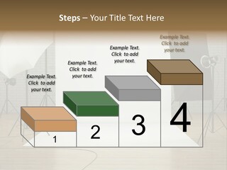 Tripod Empty Floor PowerPoint Template