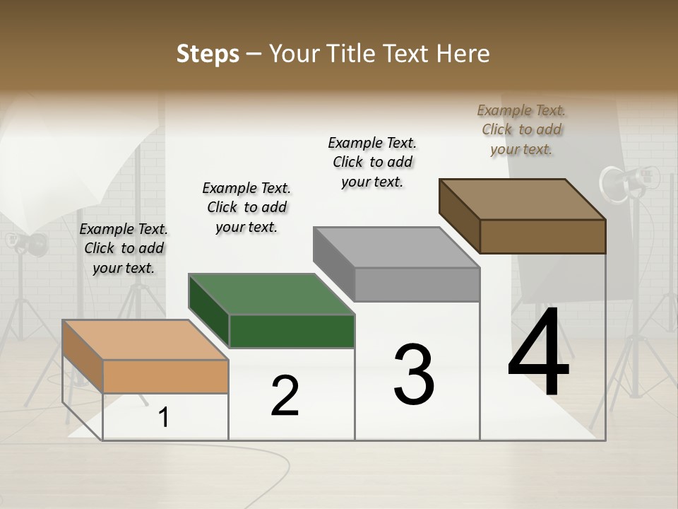 Tripod Empty Floor PowerPoint Template