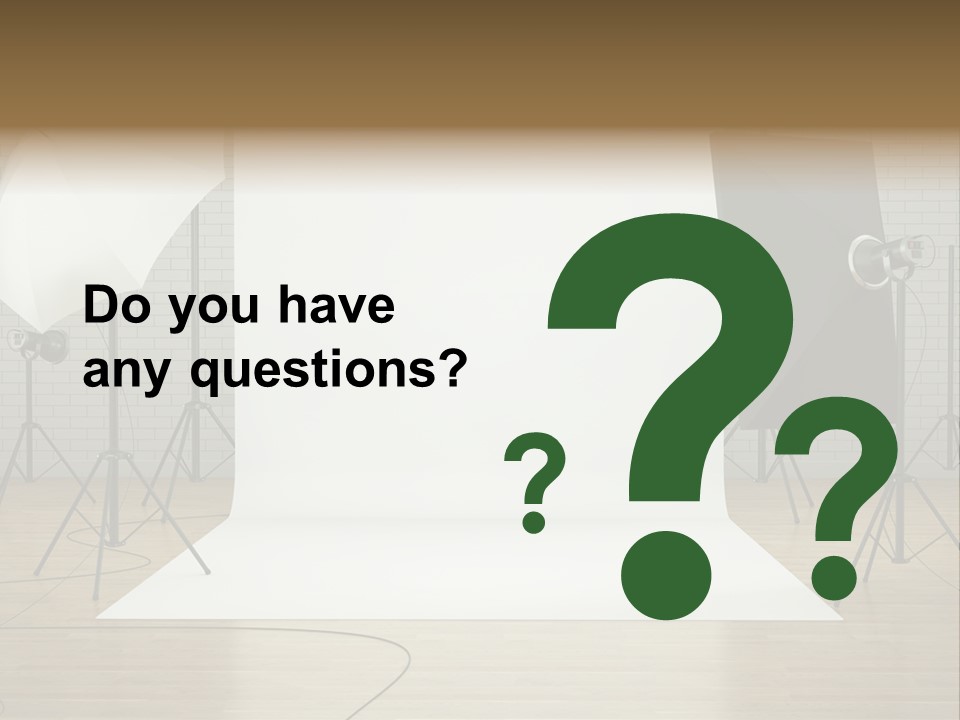 Tripod Empty Floor PowerPoint Template