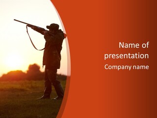 Camo Carbine Rifle PowerPoint Template