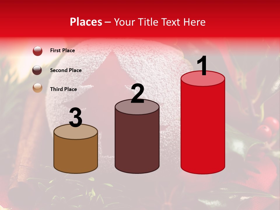Christmas Winter Holly PowerPoint Template