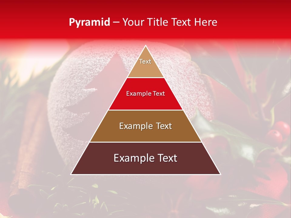 Christmas Winter Holly PowerPoint Template