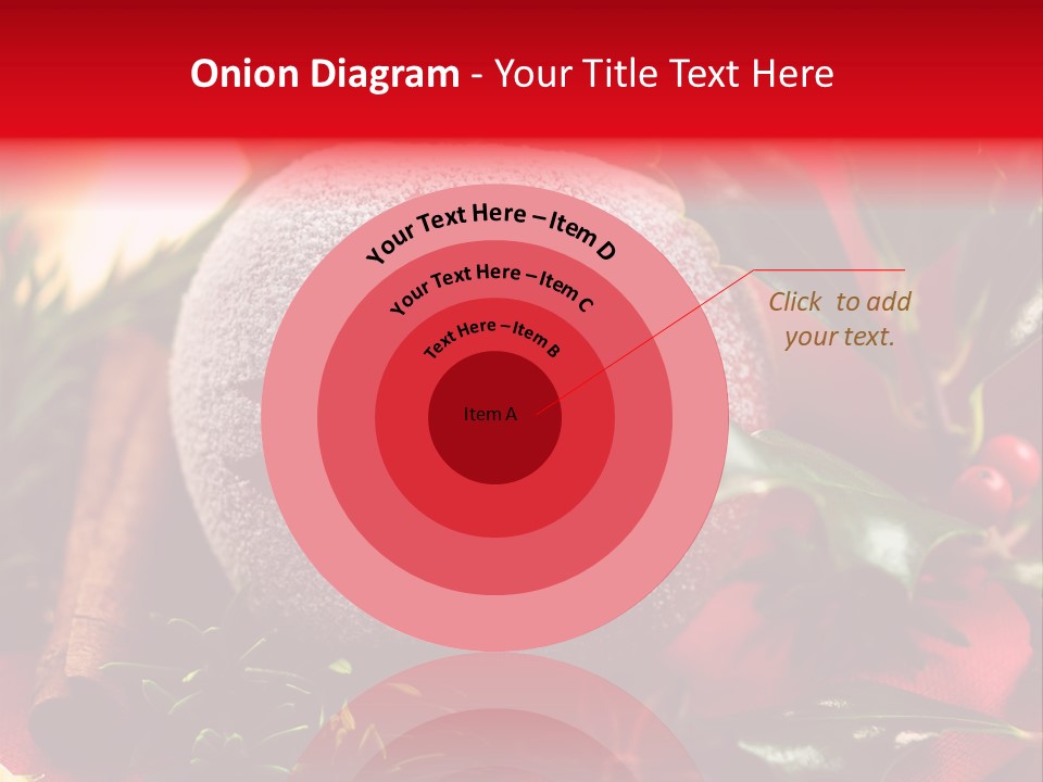 Christmas Winter Holly PowerPoint Template