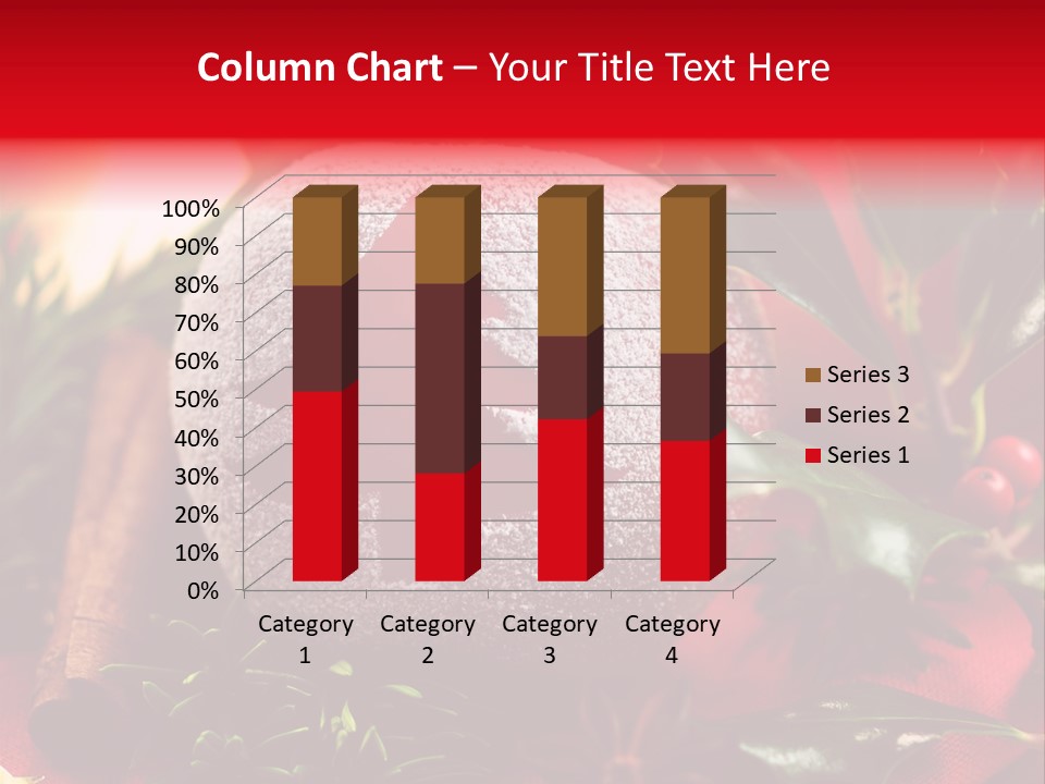 Christmas Winter Holly PowerPoint Template