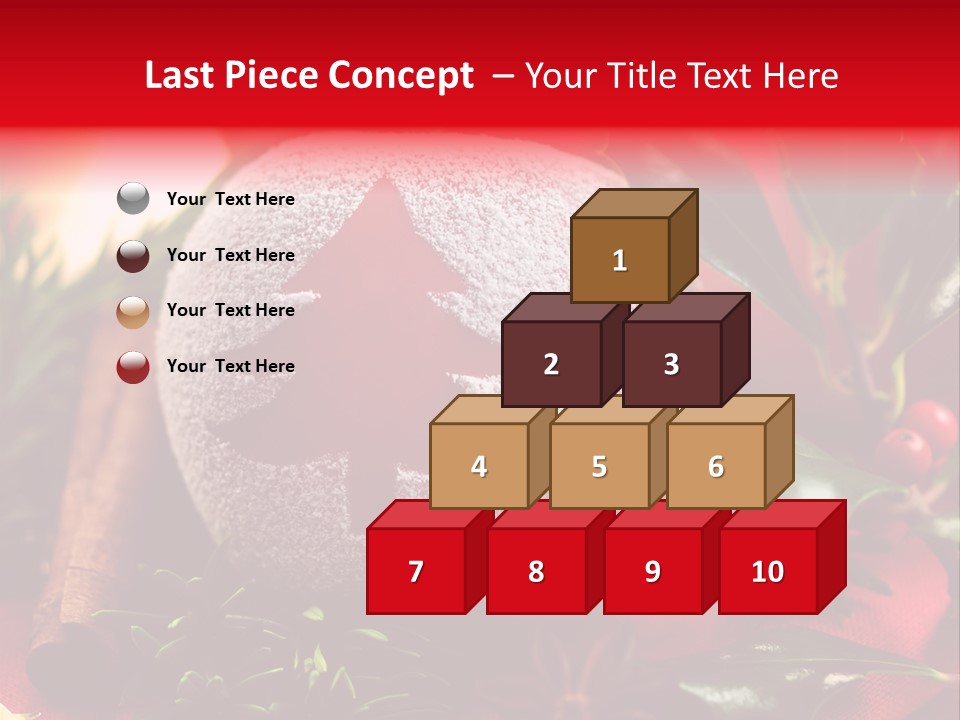 Christmas Winter Holly PowerPoint Template