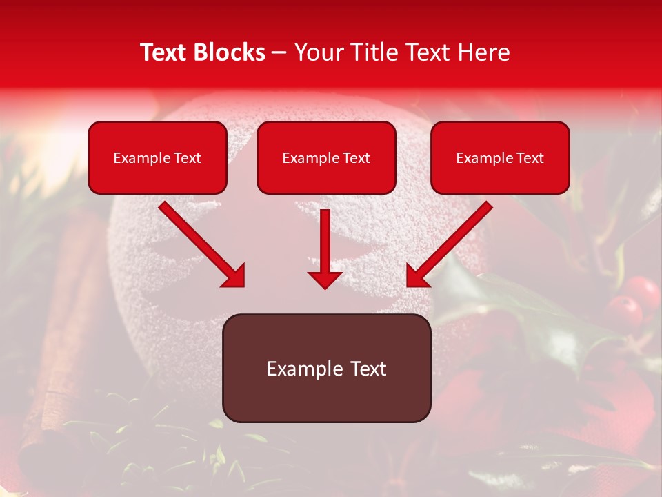 Christmas Winter Holly PowerPoint Template