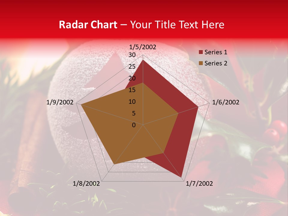 Christmas Winter Holly PowerPoint Template