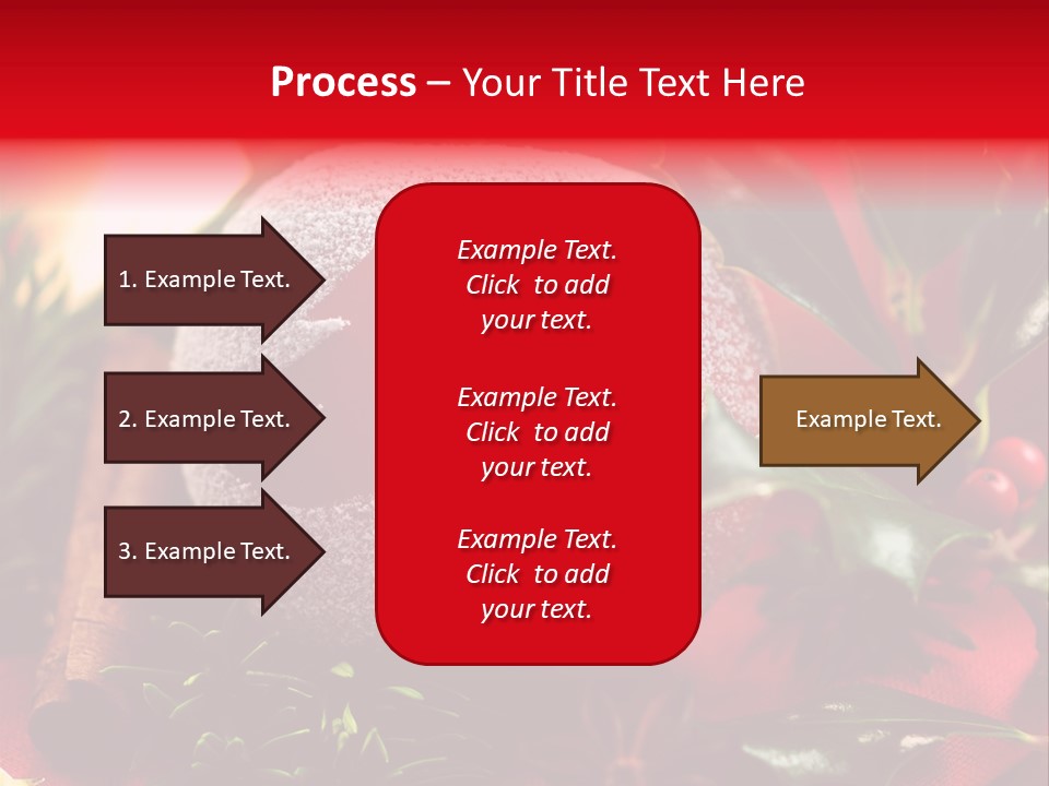 Christmas Winter Holly PowerPoint Template
