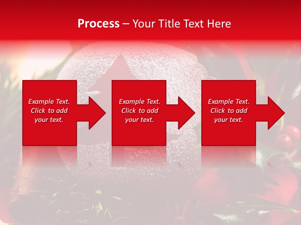 Christmas Winter Holly PowerPoint Template