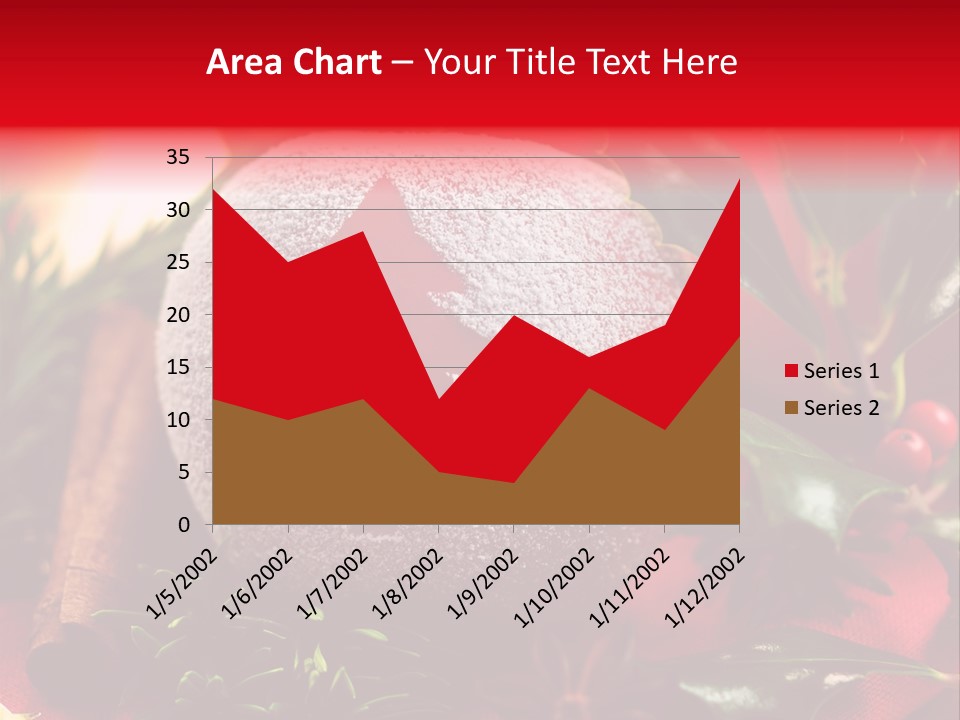 Christmas Winter Holly PowerPoint Template
