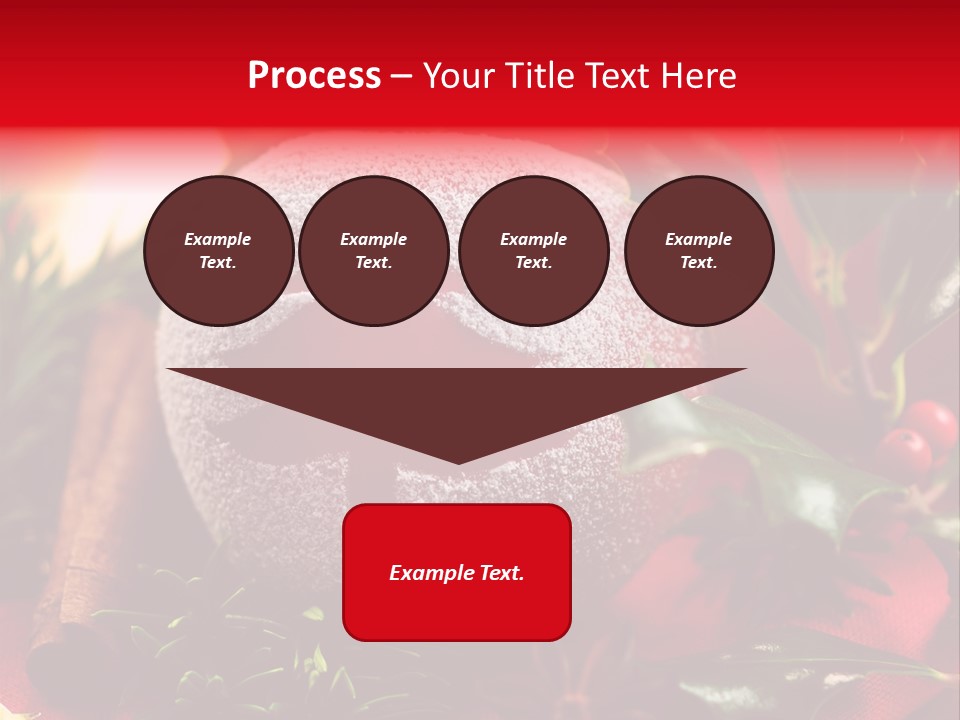 Christmas Winter Holly PowerPoint Template