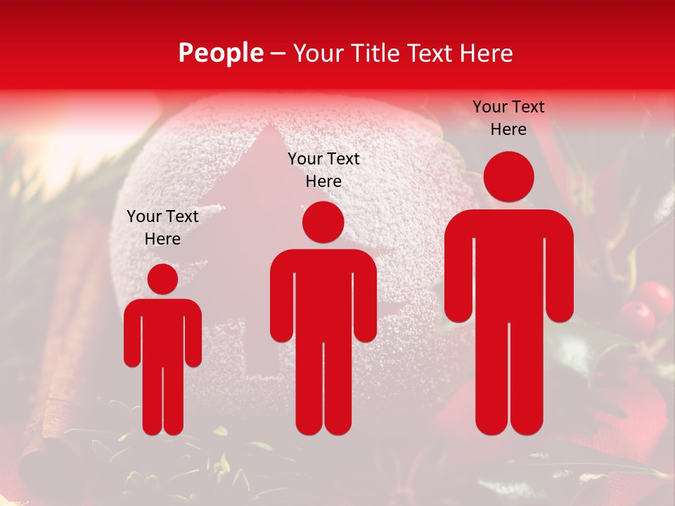 Christmas Winter Holly PowerPoint Template