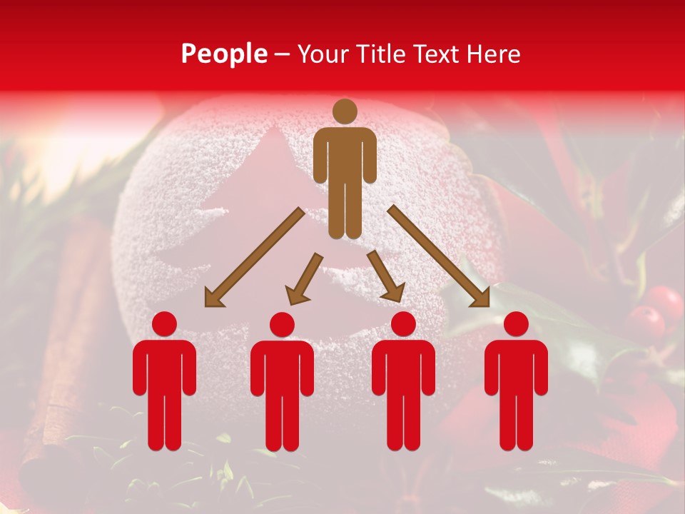 Christmas Winter Holly PowerPoint Template