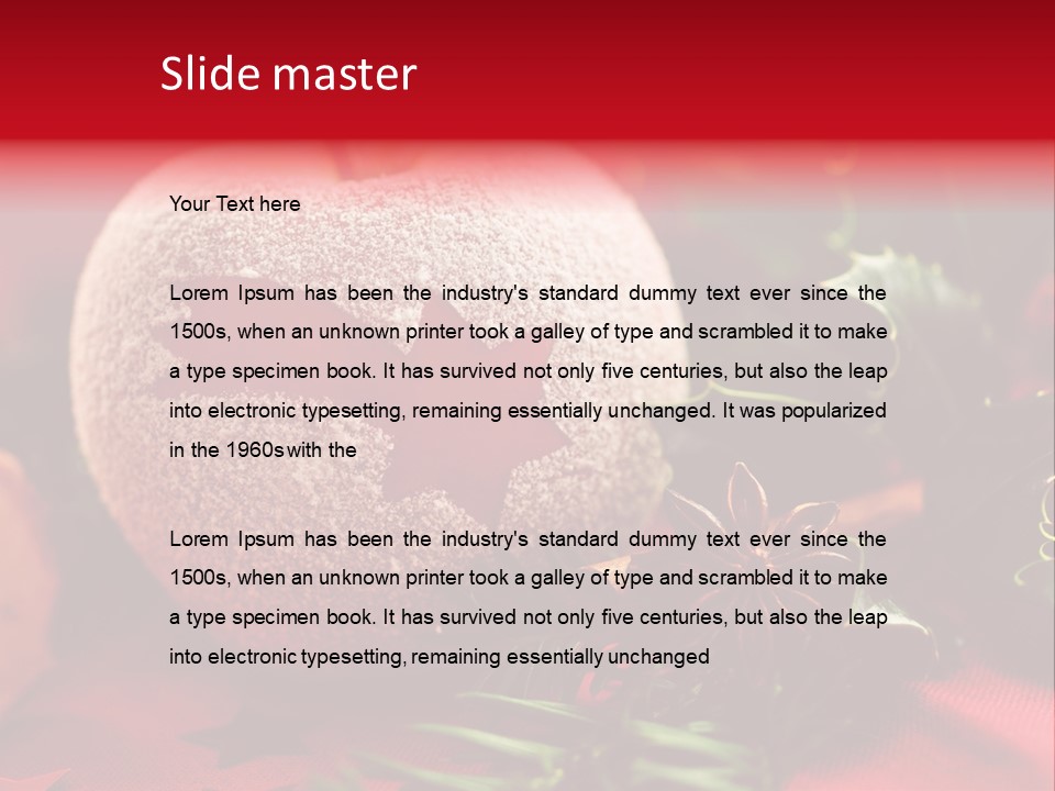 Christmas Tree Christmas Decoration Cinnamon PowerPoint Template