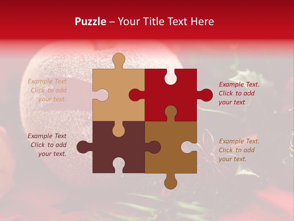 Christmas Tree Christmas Decoration Cinnamon PowerPoint Template