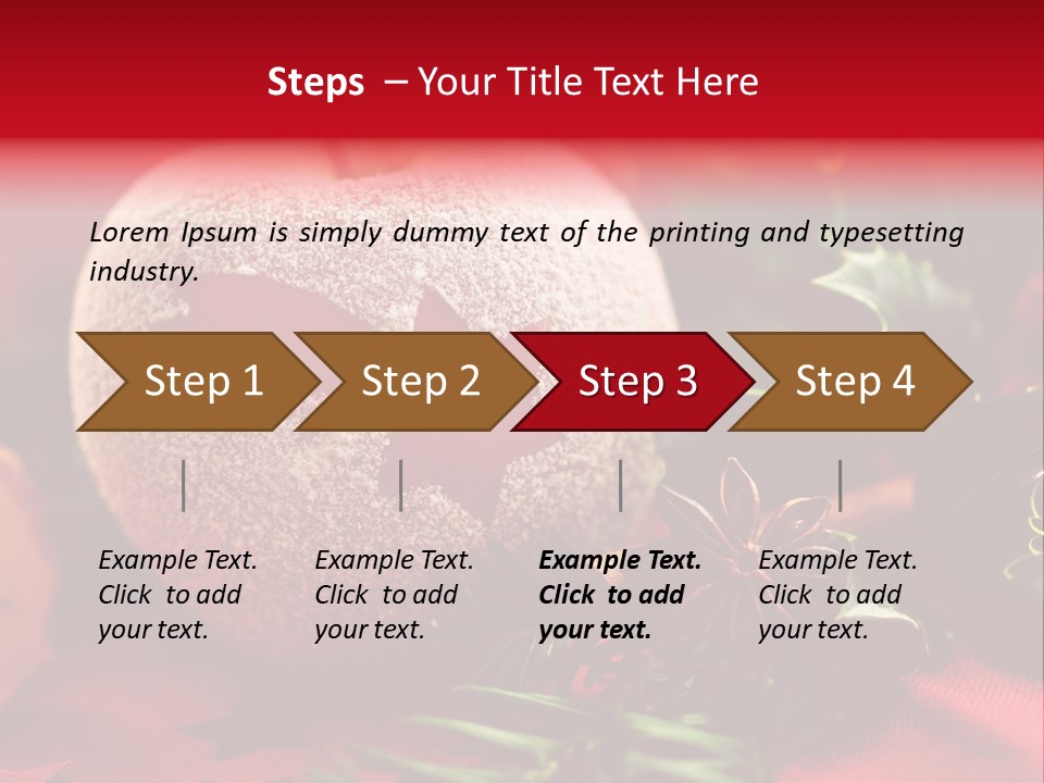 Christmas Tree Christmas Decoration Cinnamon PowerPoint Template