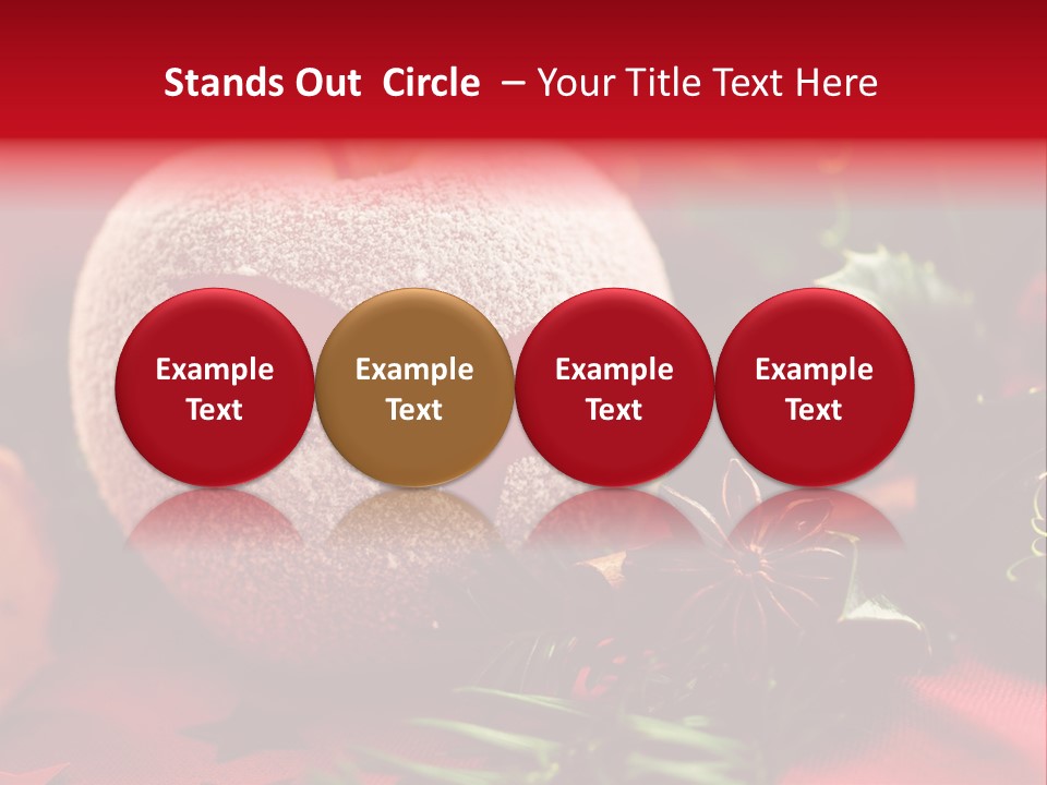 Christmas Tree Christmas Decoration Cinnamon PowerPoint Template