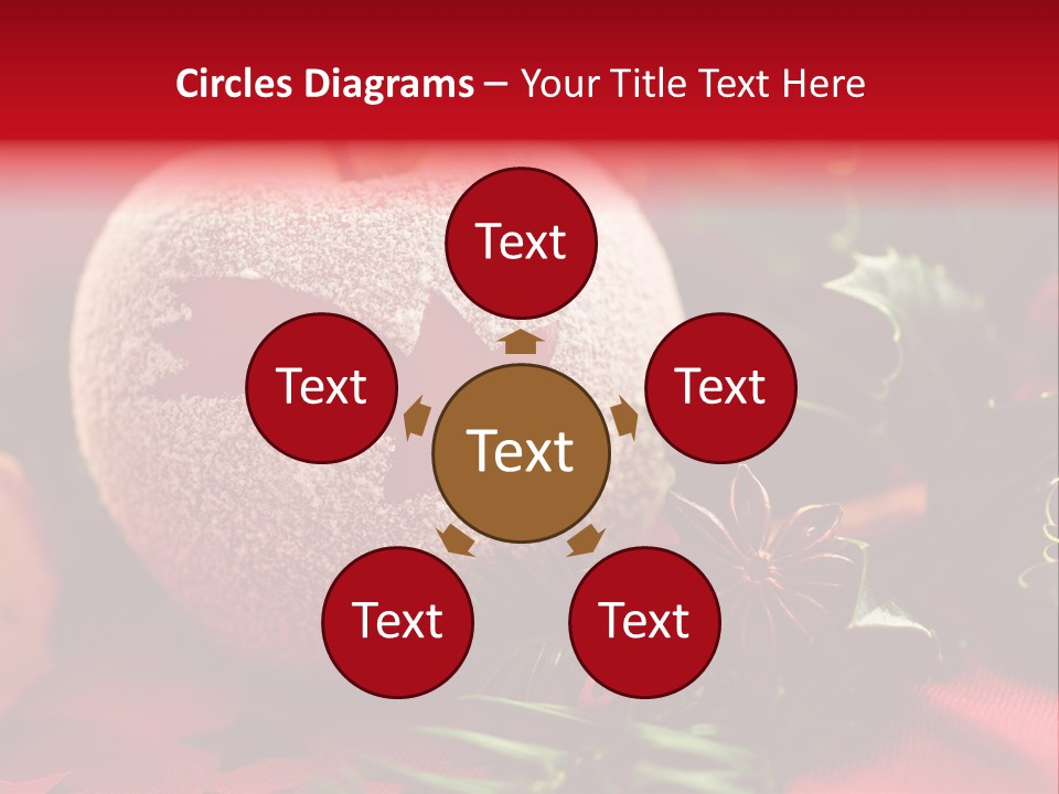 Christmas Tree Christmas Decoration Cinnamon PowerPoint Template