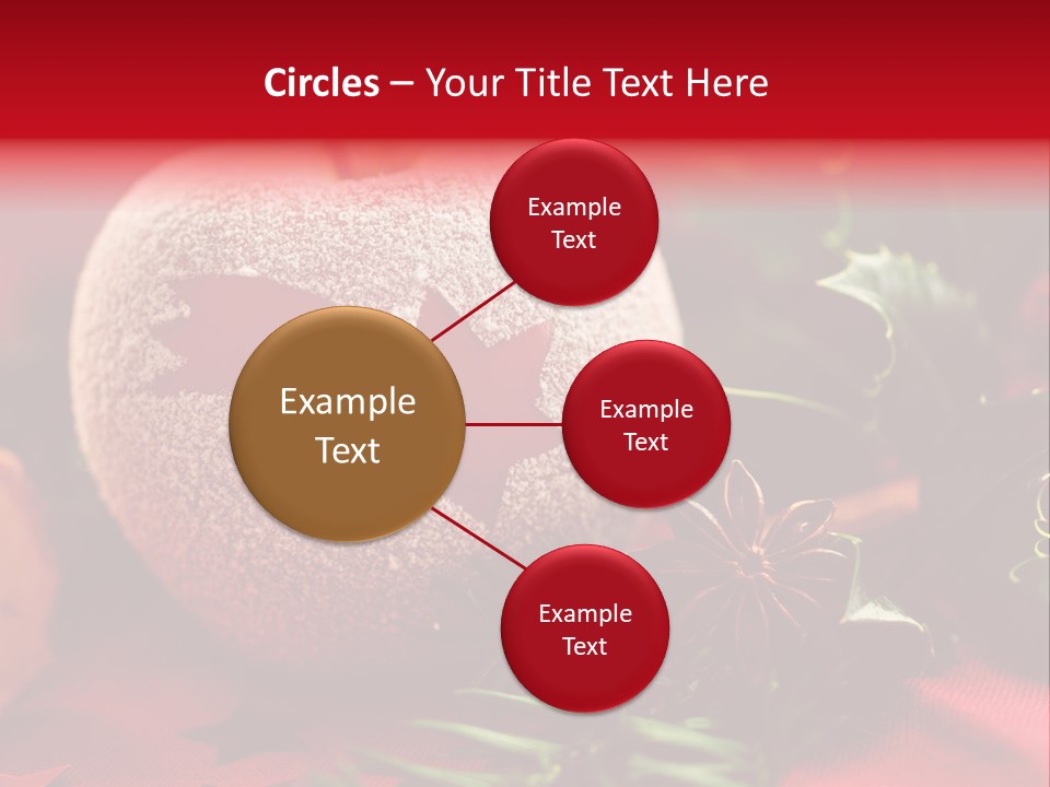 Christmas Tree Christmas Decoration Cinnamon PowerPoint Template