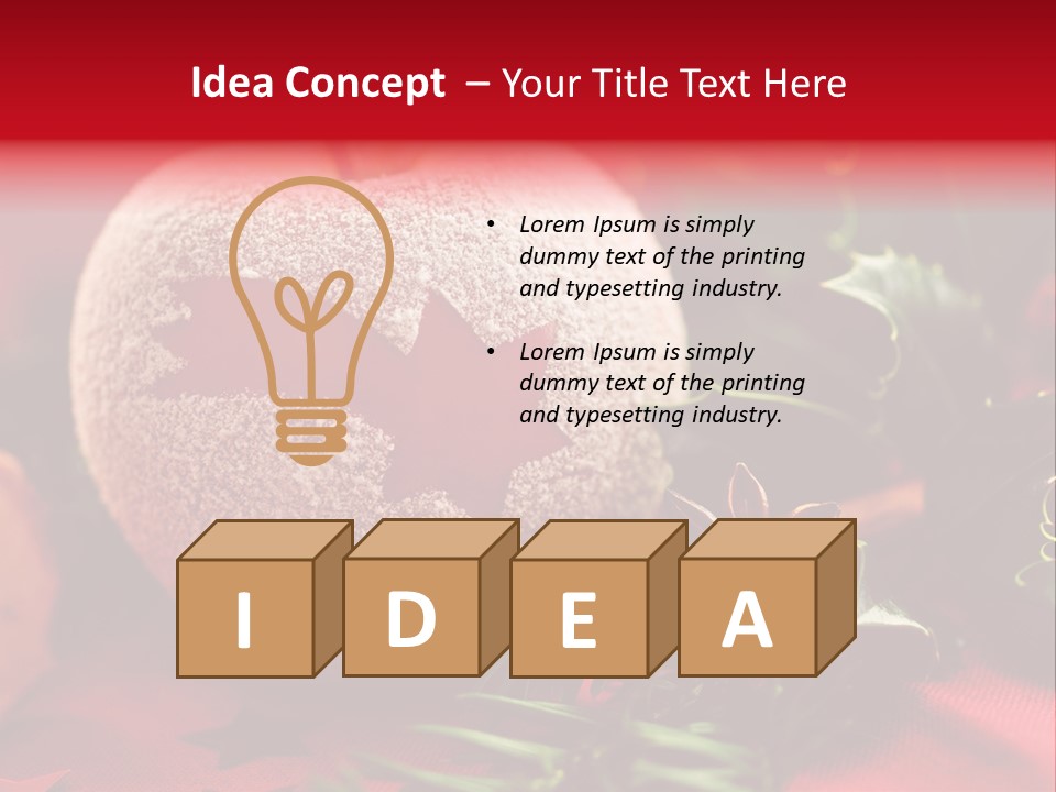 Christmas Tree Christmas Decoration Cinnamon PowerPoint Template