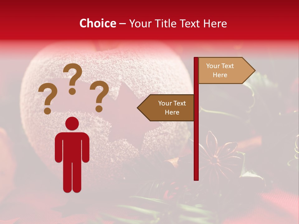 Christmas Tree Christmas Decoration Cinnamon PowerPoint Template