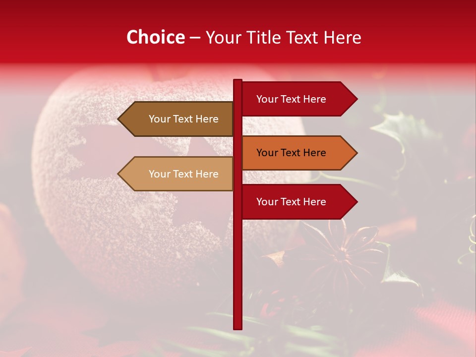 Christmas Tree Christmas Decoration Cinnamon PowerPoint Template