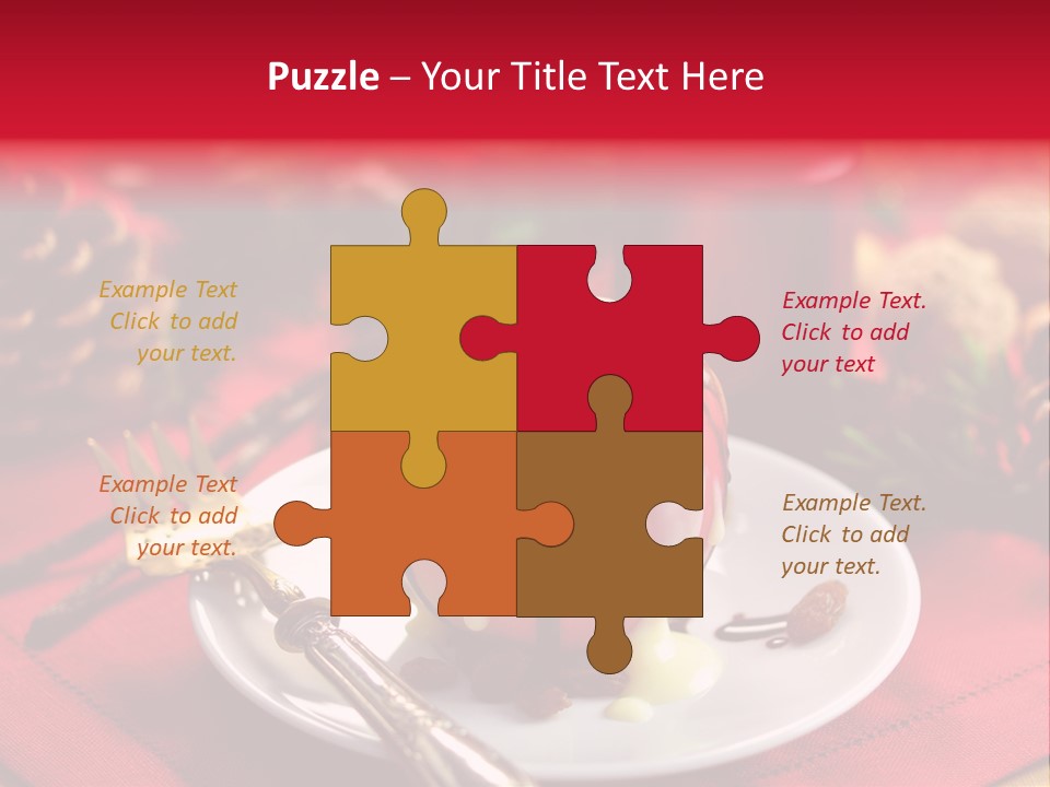 Winter Dessert Cook PowerPoint Template