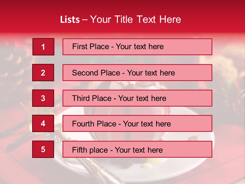 Winter Dessert Cook PowerPoint Template