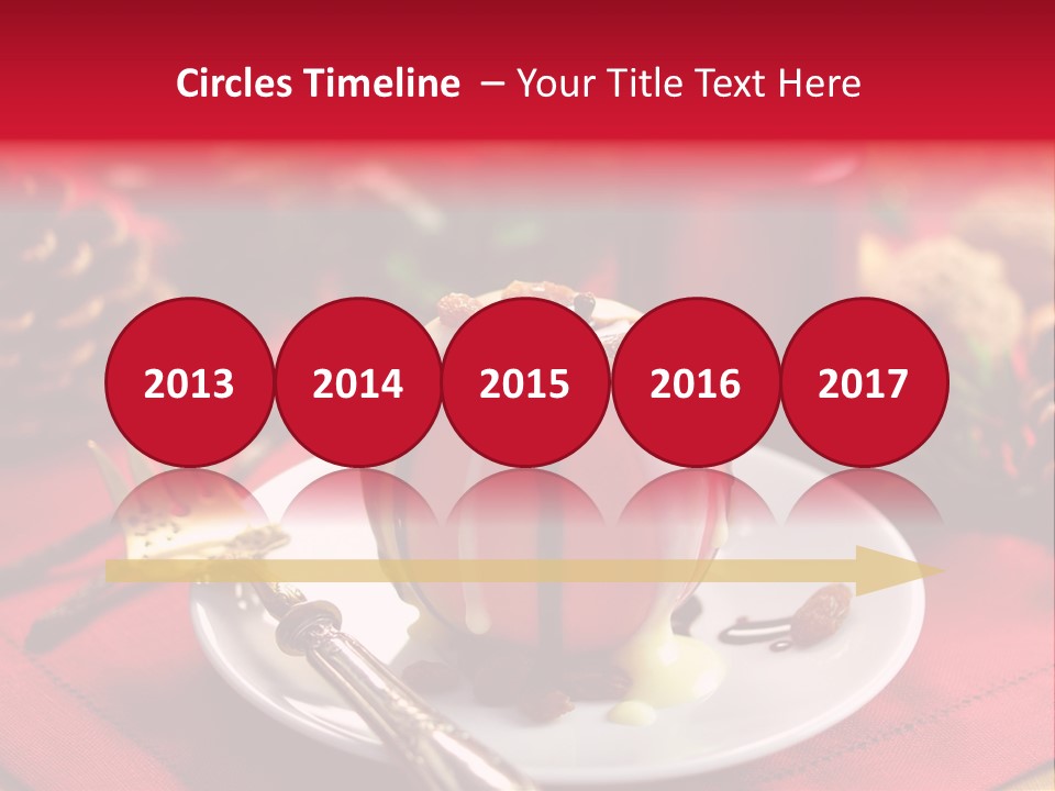 Winter Dessert Cook PowerPoint Template