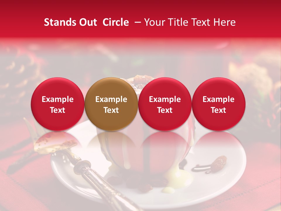 Winter Dessert Cook PowerPoint Template