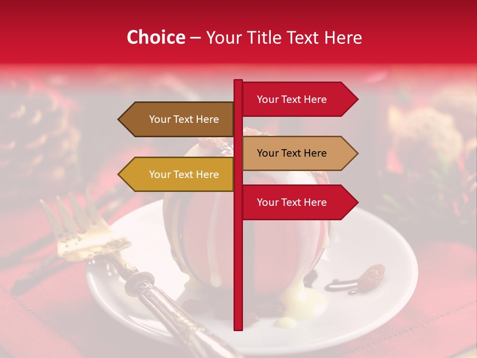 Winter Dessert Cook PowerPoint Template