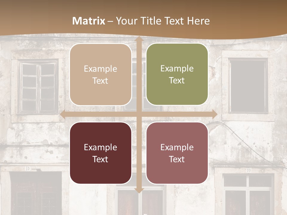 Facade Urban Abandoned PowerPoint Template