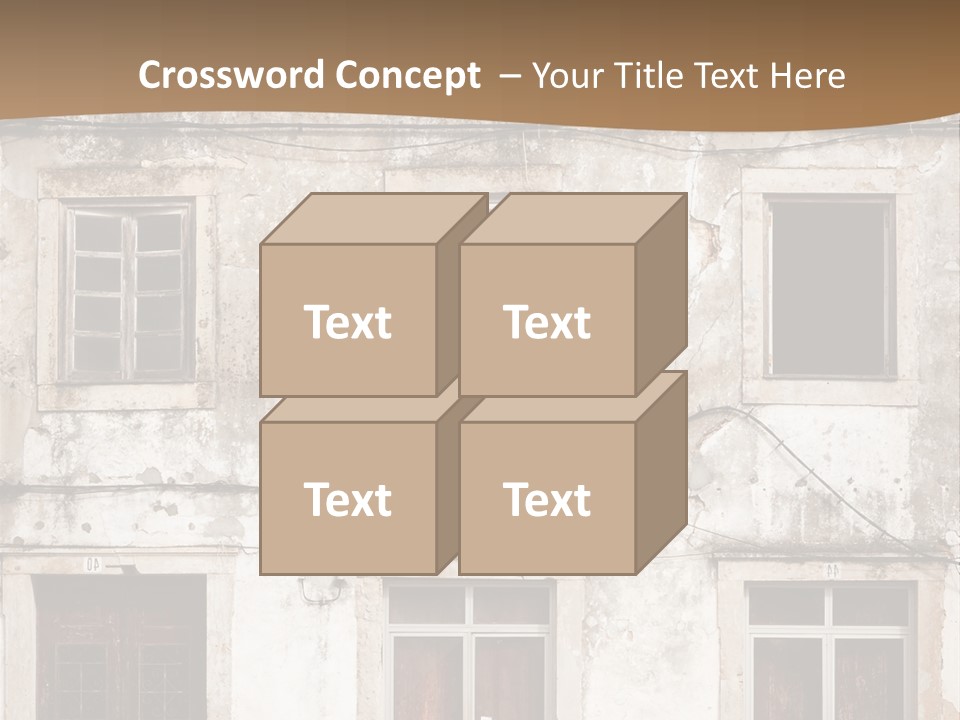 Facade Urban Abandoned PowerPoint Template