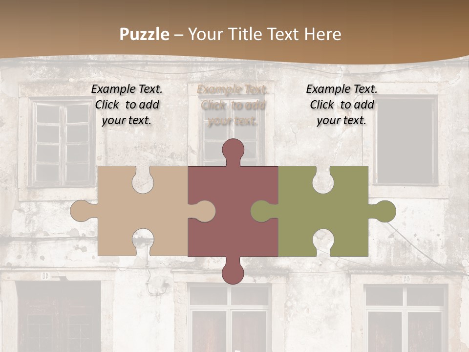 Facade Urban Abandoned PowerPoint Template